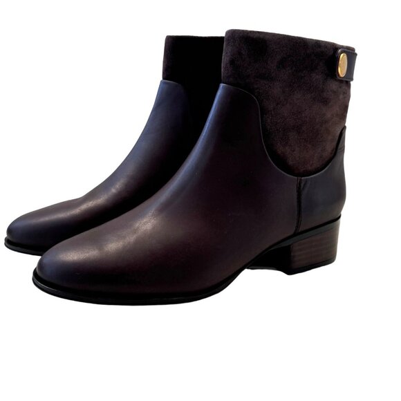 Franco Sarto Jessica Leather Boots Size 8.5W  EU 39 Castagno Brown NWOT - Picture 1 of 11